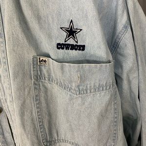 dallas cowboys denim shirt